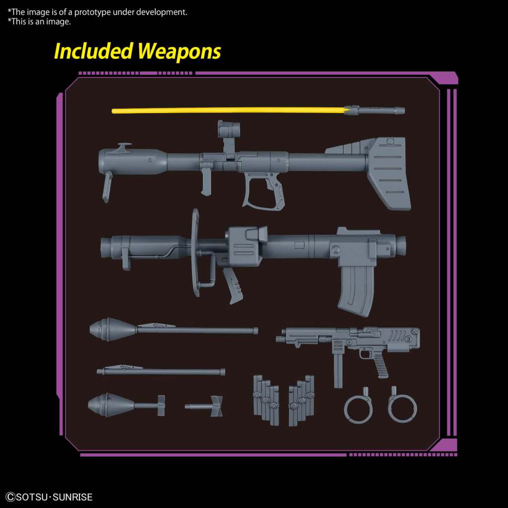 MG Dom 1.5 Gundam model kit weapons loadout