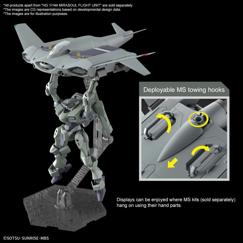 HG Tickbaling Gundam Model Kit another view of carrying a Zowort