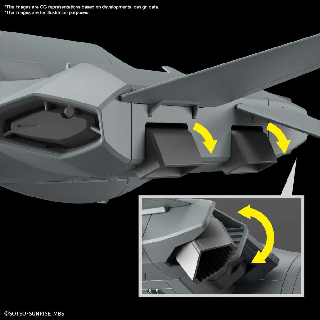 HG Tickbaling Gundam Model Kit thrusters