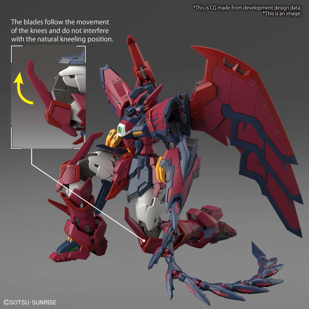 RG Epyon Gundam model kit crouching