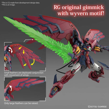 RG Epyon Gundam model kit wings can be moved