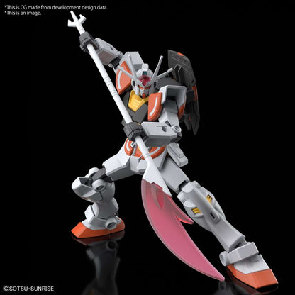 EG Lah Gundam model kit action pose holding beam naginata