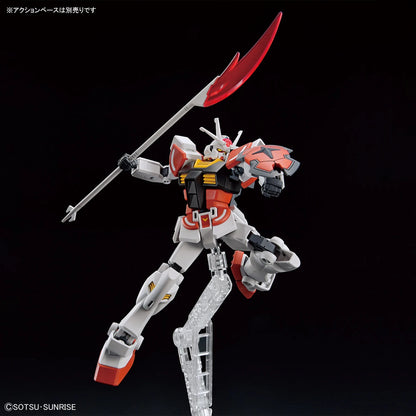 EG Lah Gundam model kit with beam naginata