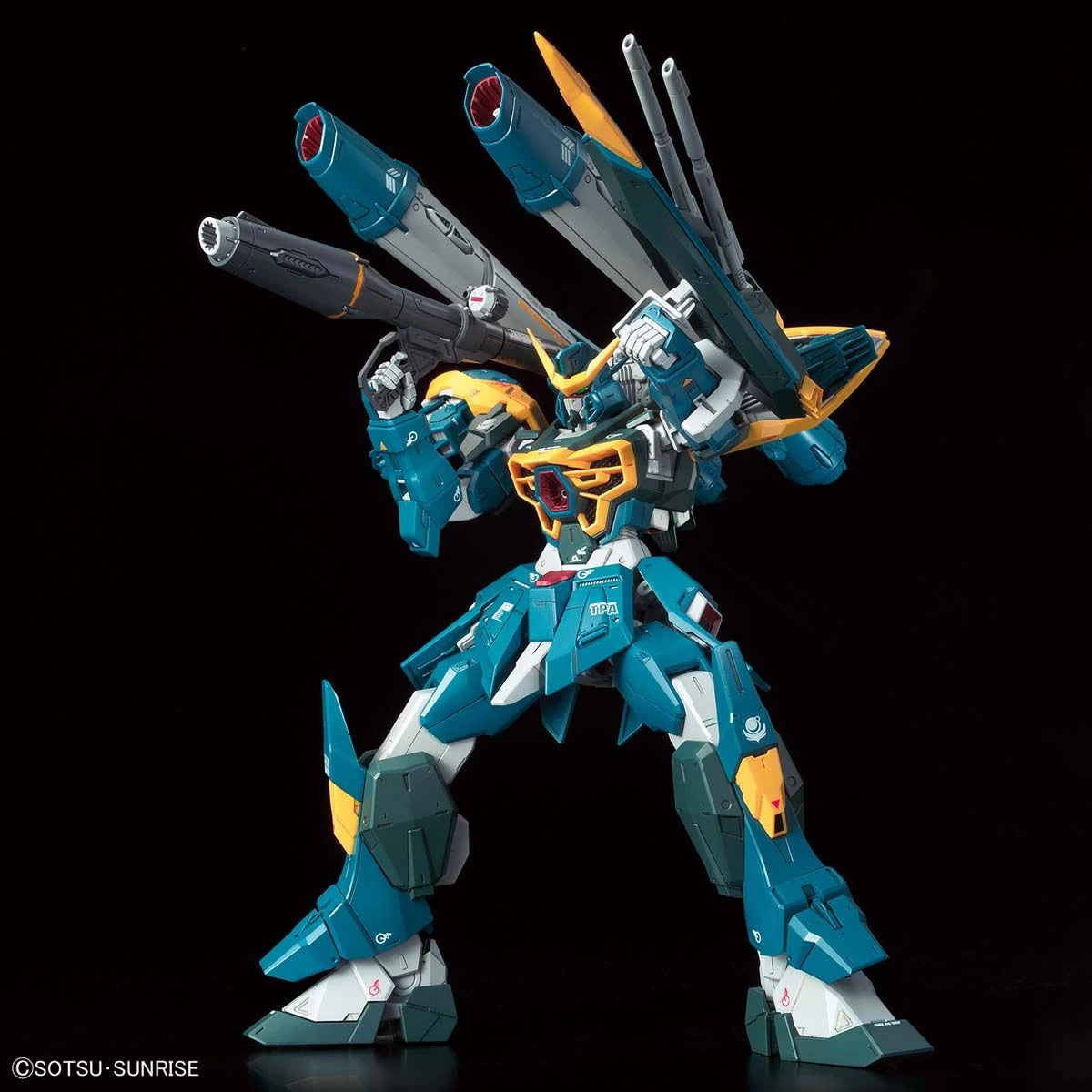 FM Calamity Gundam model kit blasting pose