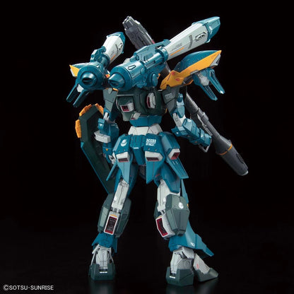 FM Calamity Gundam model kit with shield and bazooka back view