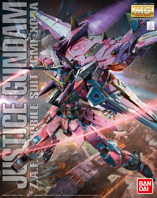 MG Justice Gundam model kit box art