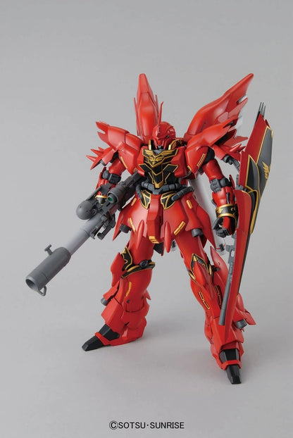 MG Sinanju Animation colour Gundam model kit front view