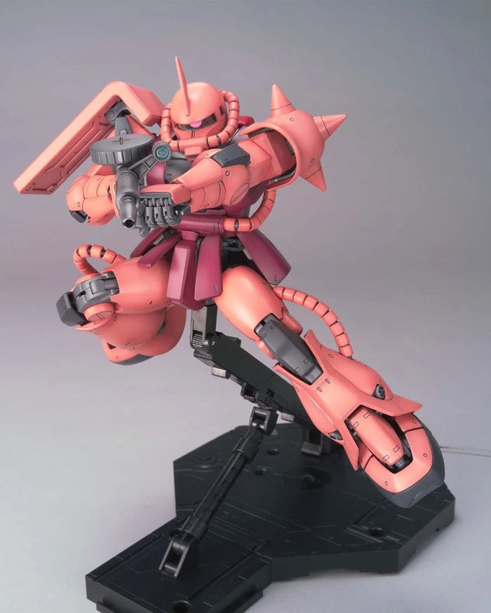 MG Char's Zaku II ver 2.0 Gundam model kit action pose 1